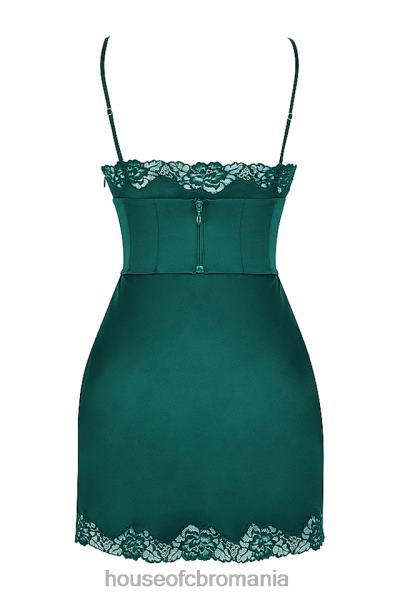 îmbrăcăminte House of CB rochie slip din satin soraya forest X4F68336