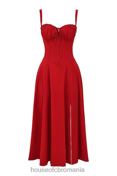 îmbrăcăminte House of CB rochie bustieră carmen trandafir roșu X4F68292