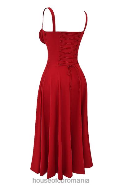 îmbrăcăminte House of CB rochie bustieră carmen trandafir roșu X4F68292