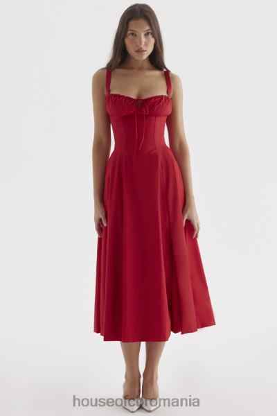 îmbrăcăminte House of CB rochie bustieră carmen trandafir roșu X4F68292