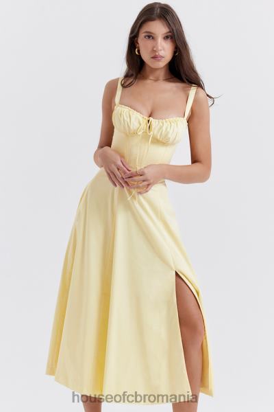 îmbrăcăminte House of CB rochie de soare bustieră carmen buttercup X4F68259