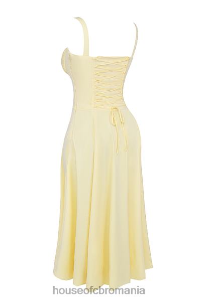 îmbrăcăminte House of CB rochie de soare bustieră carmen buttercup X4F68259