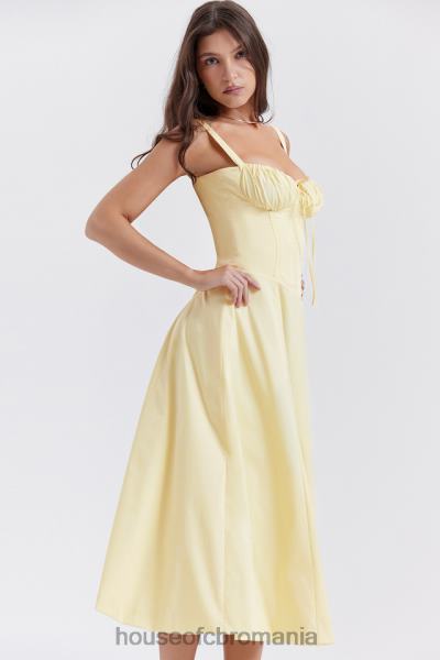 îmbrăcăminte House of CB rochie de soare bustieră carmen buttercup X4F68259