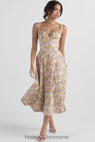 îmbrăcăminte House of CB rochie de soare bustieră cu imprimeu bujor carmen X4F68429