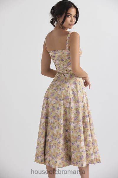 îmbrăcăminte House of CB rochie de soare bustieră cu imprimeu bujor carmen X4F68429