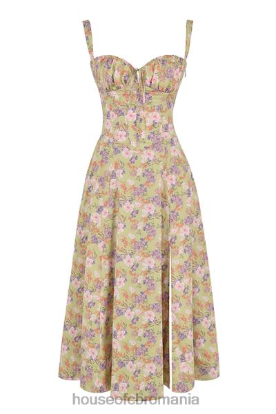 îmbrăcăminte House of CB rochie de soare bustieră cu imprimeu bujor carmen X4F68429