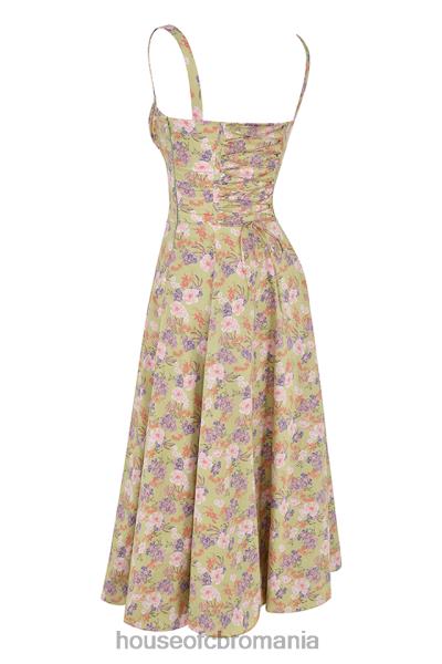 îmbrăcăminte House of CB rochie de soare bustieră cu imprimeu bujor carmen X4F68429