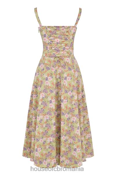 îmbrăcăminte House of CB rochie de soare bustieră cu imprimeu bujor carmen X4F68429