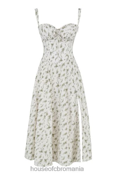 îmbrăcăminte House of CB rochie de soare bustieră cu imprimeu carmen garden X4F68438