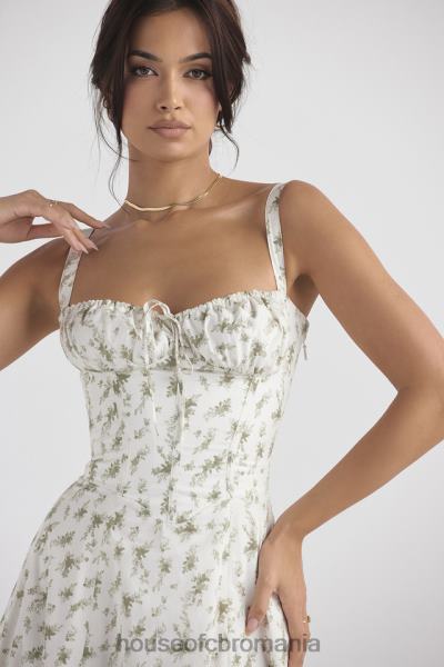 îmbrăcăminte House of CB rochie de soare bustieră cu imprimeu carmen garden X4F68438