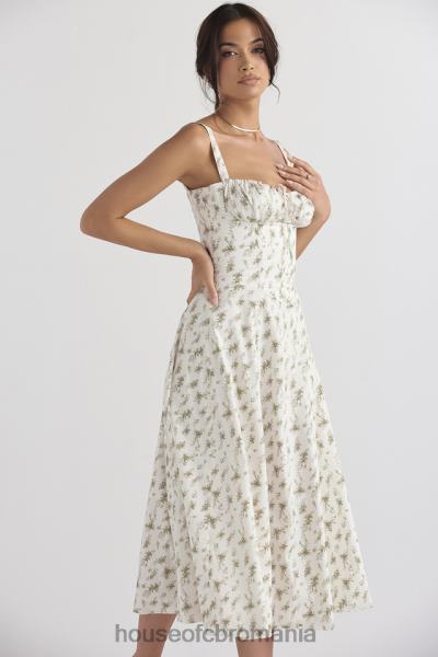 îmbrăcăminte House of CB rochie de soare bustieră cu imprimeu carmen garden X4F68438