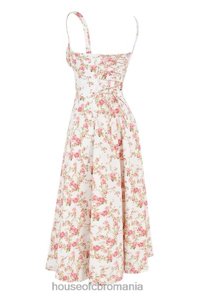 îmbrăcăminte House of CB rochie de soare bustieră cu imprimeu trandafir carmen X4F68436