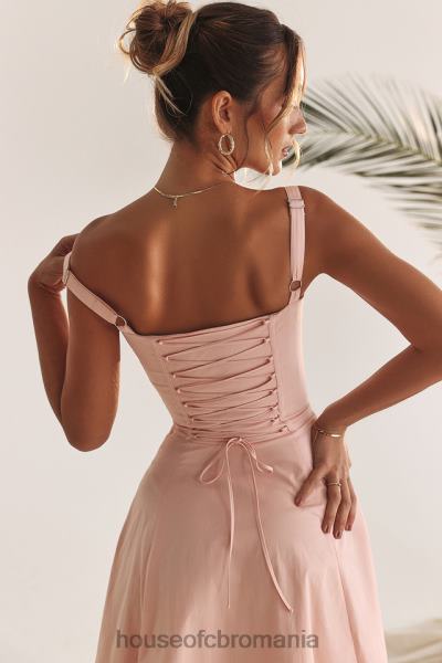 îmbrăcăminte House of CB rochie de soare bustieră roz bebe carmen X4F68196