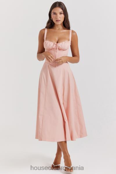 îmbrăcăminte House of CB rochie de soare bustieră roz bebe carmen X4F68196