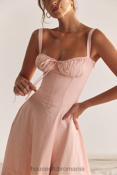 îmbrăcăminte House of CB rochie de soare bustieră roz bebe carmen X4F68196
