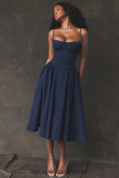 îmbrăcăminte House of CB rochie de soare corset bleumarin francez samaria X4F68154