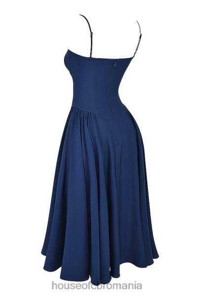 îmbrăcăminte House of CB rochie de soare corset bleumarin francez samaria X4F68154
