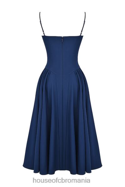 îmbrăcăminte House of CB rochie de soare corset bleumarin francez samaria X4F68154