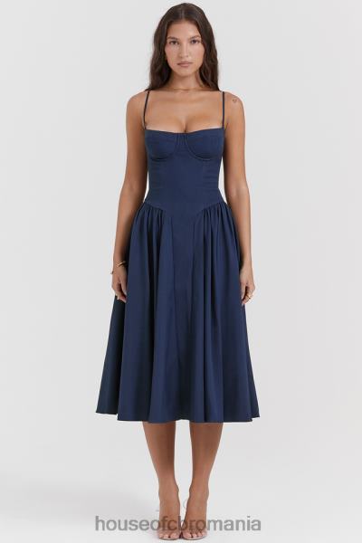 îmbrăcăminte House of CB rochie de soare corset bleumarin francez samaria X4F68154