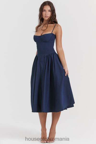 îmbrăcăminte House of CB rochie de soare corset bleumarin francez samaria X4F68154