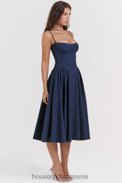 îmbrăcăminte House of CB rochie de soare corset bleumarin francez samaria X4F68154