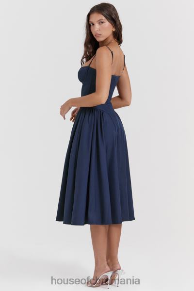 îmbrăcăminte House of CB rochie de soare corset bleumarin francez samaria X4F68154