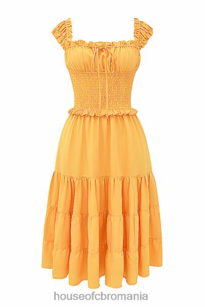 îmbrăcăminte House of CB rochie de soare în frunze mandarine phedra X4F68203