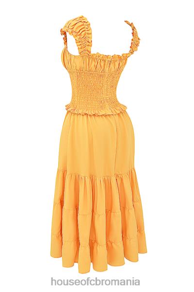 îmbrăcăminte House of CB rochie de soare în frunze mandarine phedra X4F68203