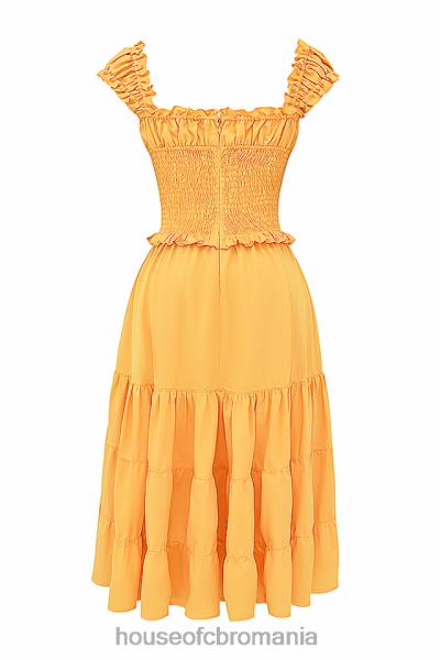 îmbrăcăminte House of CB rochie de soare în frunze mandarine phedra X4F68203