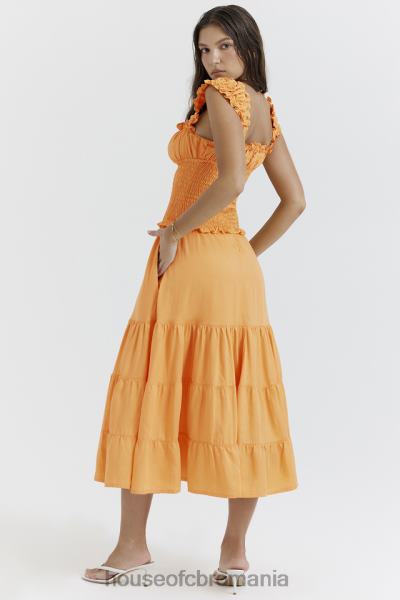 îmbrăcăminte House of CB rochie de soare în frunze mandarine phedra X4F68203