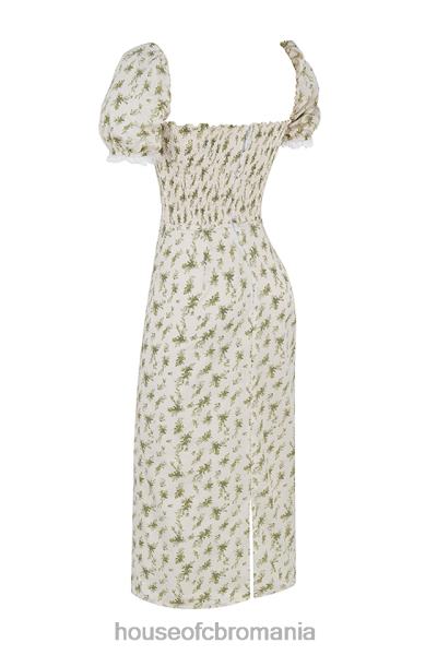 îmbrăcăminte House of CB rochie de soare încrețită cu imprimeu de grădină bellucci X4F68425