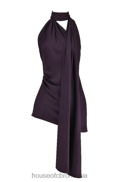 îmbrăcăminte House of CB aida night shade rochie asimetrica cu decolteu X4F68396