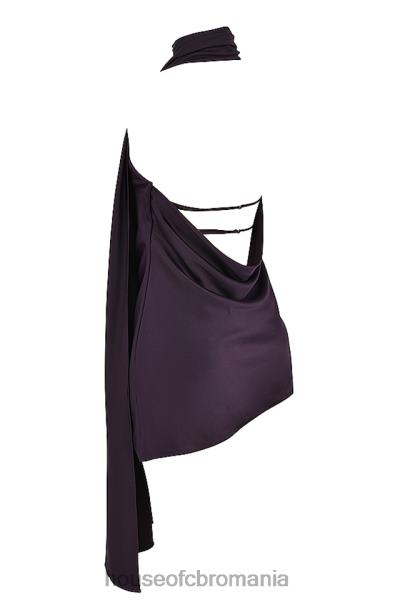 îmbrăcăminte House of CB aida night shade rochie asimetrica cu decolteu X4F68396