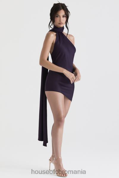 îmbrăcăminte House of CB aida night shade rochie asimetrica cu decolteu X4F68396