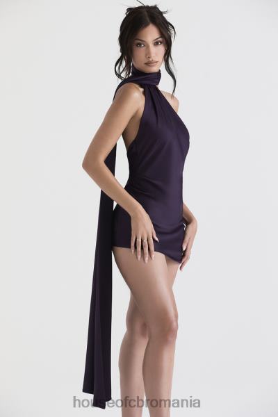 îmbrăcăminte House of CB aida night shade rochie asimetrica cu decolteu X4F68396