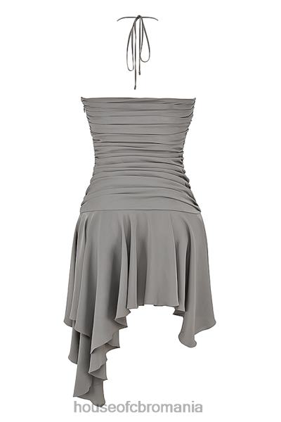 îmbrăcăminte House of CB rochie asimetrica adunata de fum valeria X4F68364