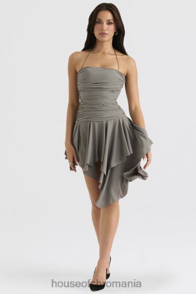 îmbrăcăminte House of CB rochie asimetrica adunata de fum valeria X4F68364
