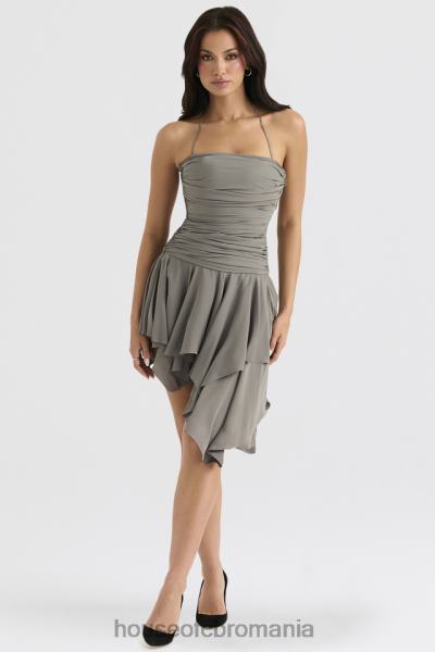 îmbrăcăminte House of CB rochie asimetrica adunata de fum valeria X4F68364