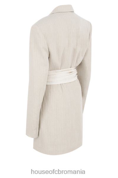 îmbrăcăminte House of CB rochie blazer colette din amestec de in natural X4F68606