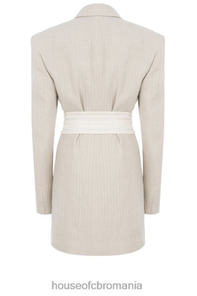 îmbrăcăminte House of CB rochie blazer colette din amestec de in natural X4F68606