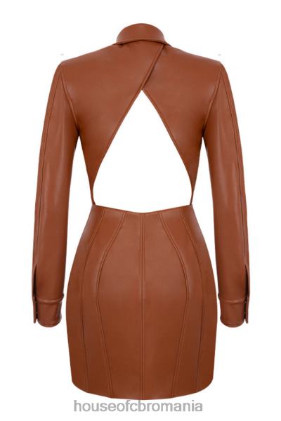 îmbrăcăminte House of CB rochie blazer fără spate, bronz cristal X4F68597