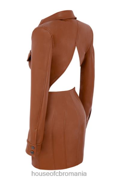 îmbrăcăminte House of CB rochie blazer fără spate, bronz cristal X4F68597