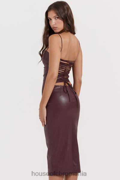 îmbrăcăminte House of CB rochie din dantelă din piele vegană jalena dud X4F68165