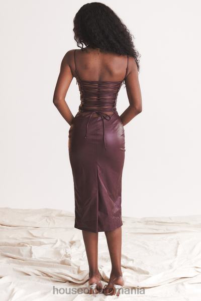 îmbrăcăminte House of CB rochie din dantelă din piele vegană jalena dud X4F68165
