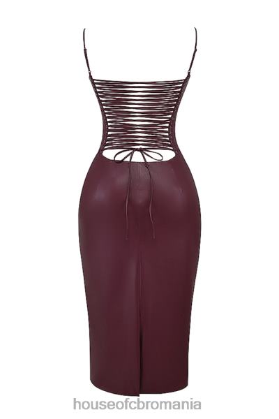 îmbrăcăminte House of CB rochie din dantelă din piele vegană jalena dud X4F68165