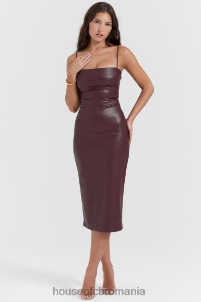 îmbrăcăminte House of CB rochie din dantelă din piele vegană jalena dud X4F68165