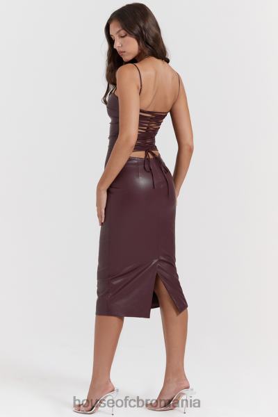 îmbrăcăminte House of CB rochie din dantelă din piele vegană jalena dud X4F68165