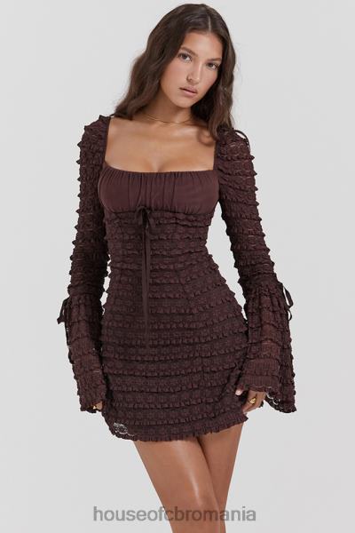 îmbrăcăminte House of CB rochie din dantela marisa espresso X4F68164