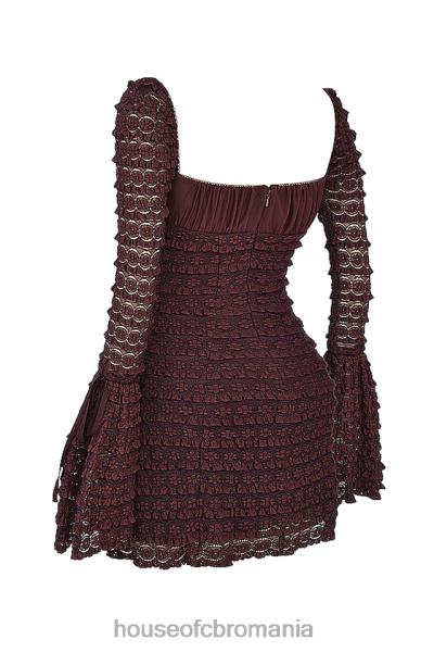 îmbrăcăminte House of CB rochie din dantela marisa espresso X4F68164