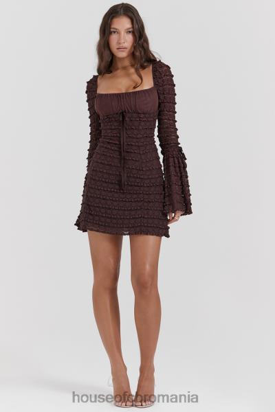 îmbrăcăminte House of CB rochie din dantela marisa espresso X4F68164